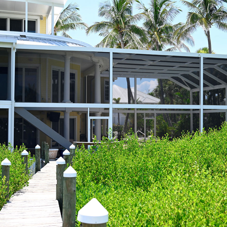 Ace Screen Repair and More Custom Lanai Wide View Screen Enclosure on a Florida Home