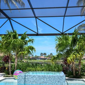 Ace Screen Repair and More Custom Lanai Wide View Screen Enclosure on a Florida Home