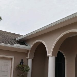 Ace Screen Repair and More Project Gallery Image of a Gutter and Splash Guard Install on a SWFL Home