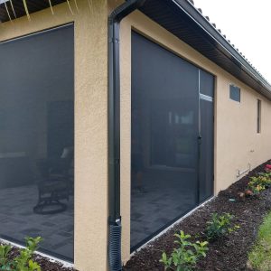 Picture window screen enclosure