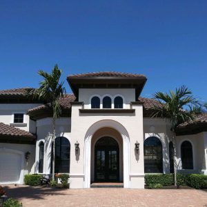 Ace Screen Repair and More Project Gallery Image of a Seamless Gutter Install on a Luxury SWFL Home